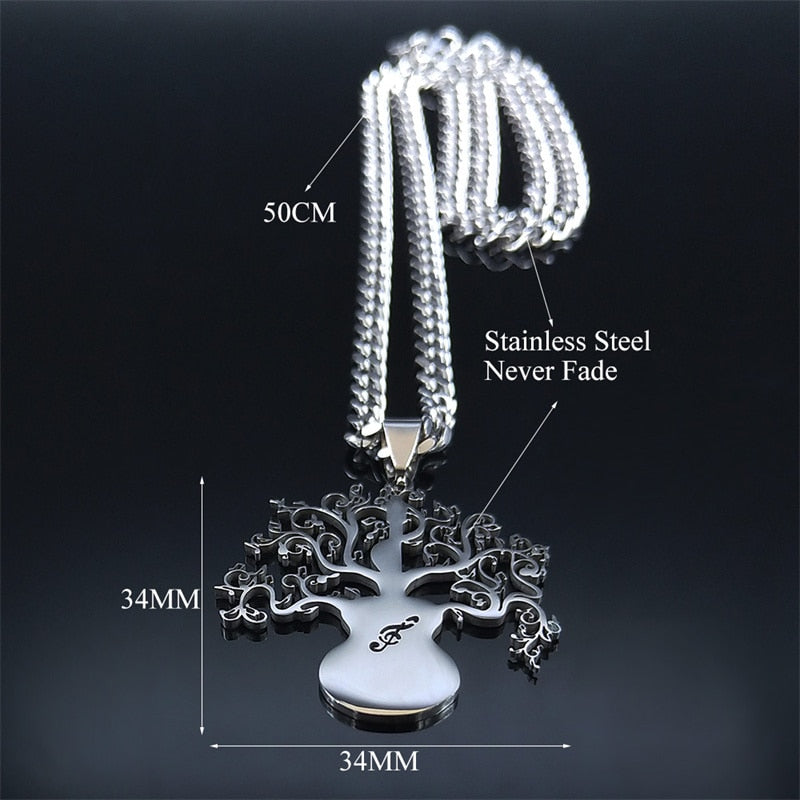 Guitar Tree Of Life Necklace