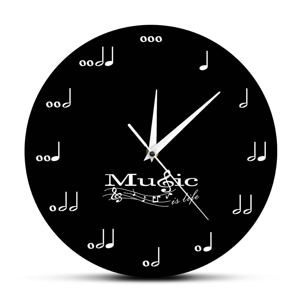 Music Is Life Wall Clock