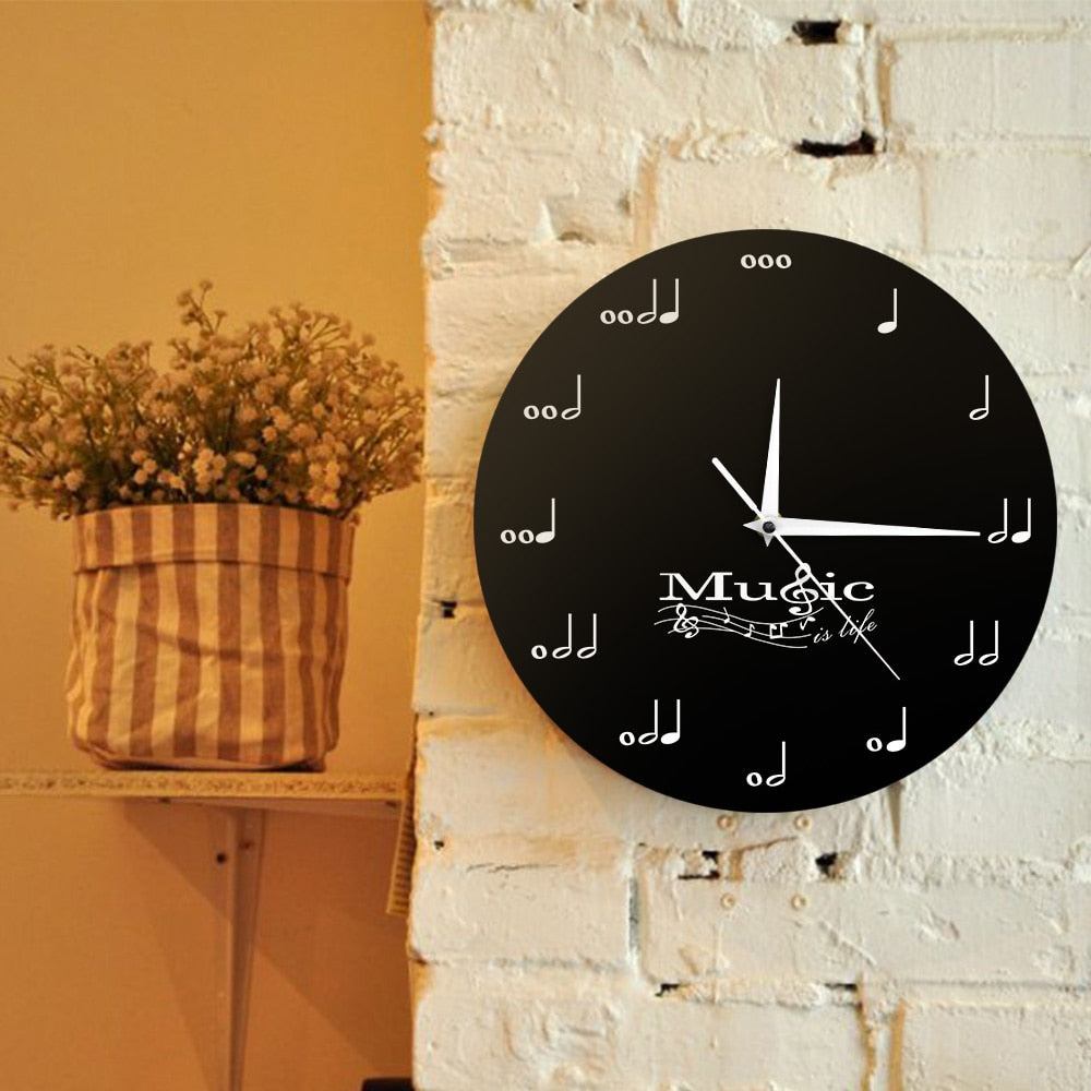 Music Is Life Wall Clock