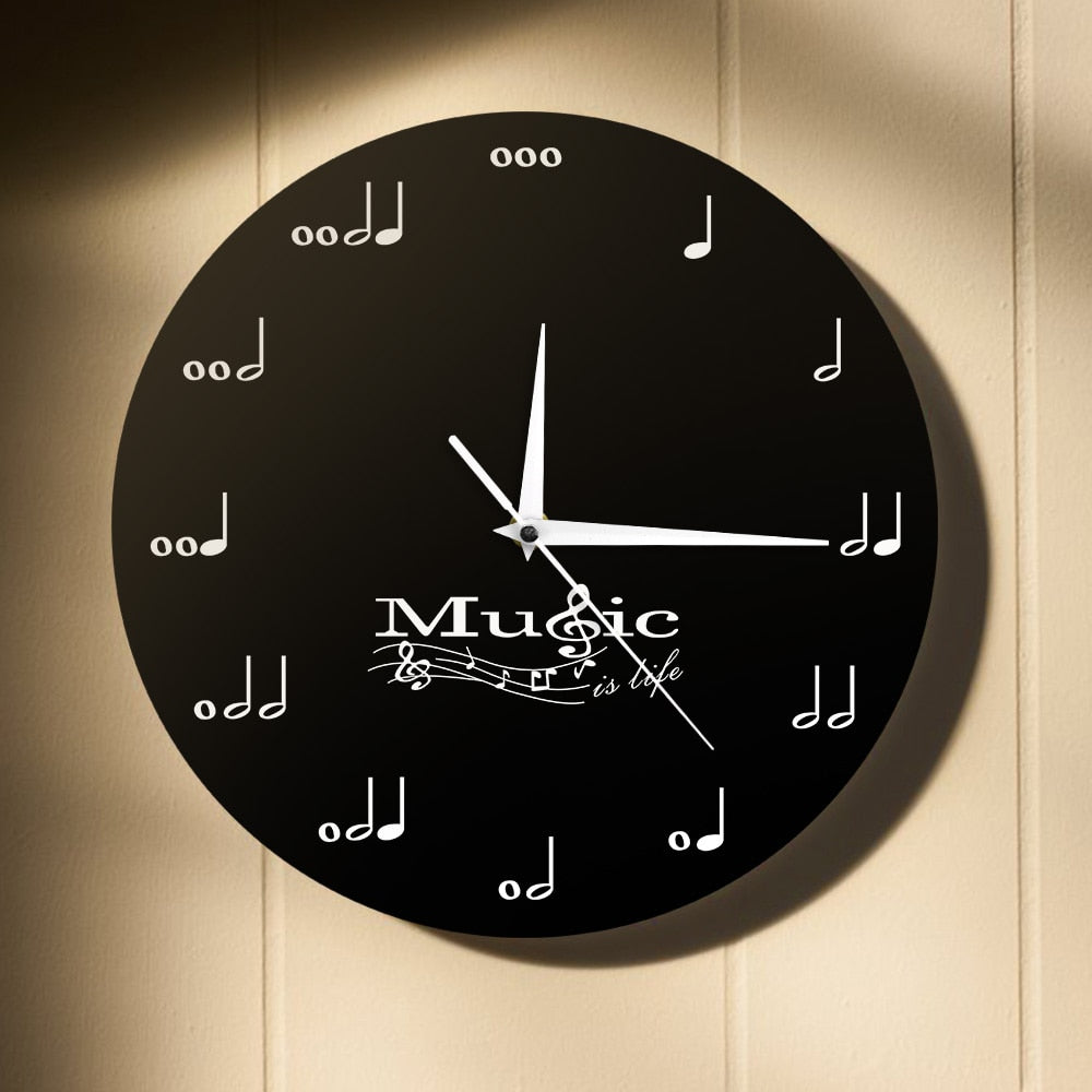 Music Is Life Wall Clock