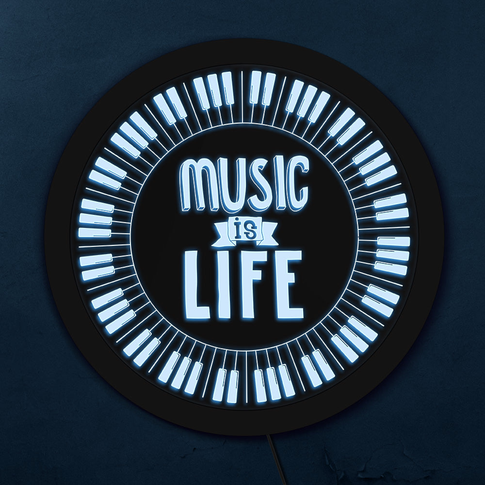 Music Is Life Wall Light
