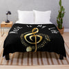 Music Note Soft Throw  Blanket