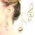 Huge Music Notes Dangle Earrings