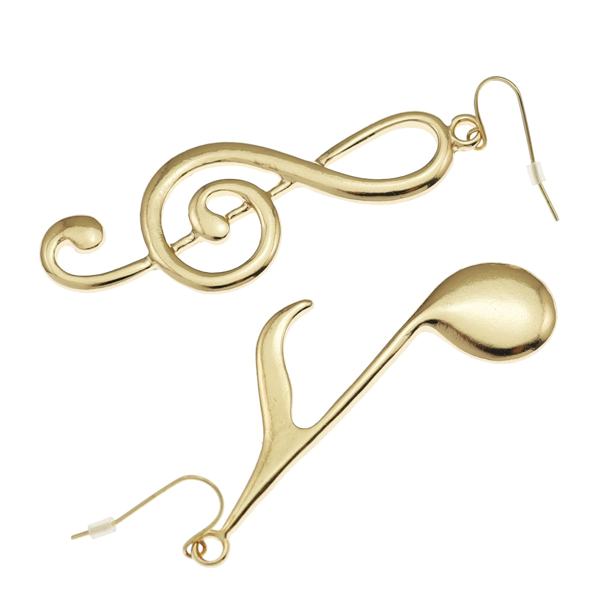 Huge Music Notes Dangle Earrings
