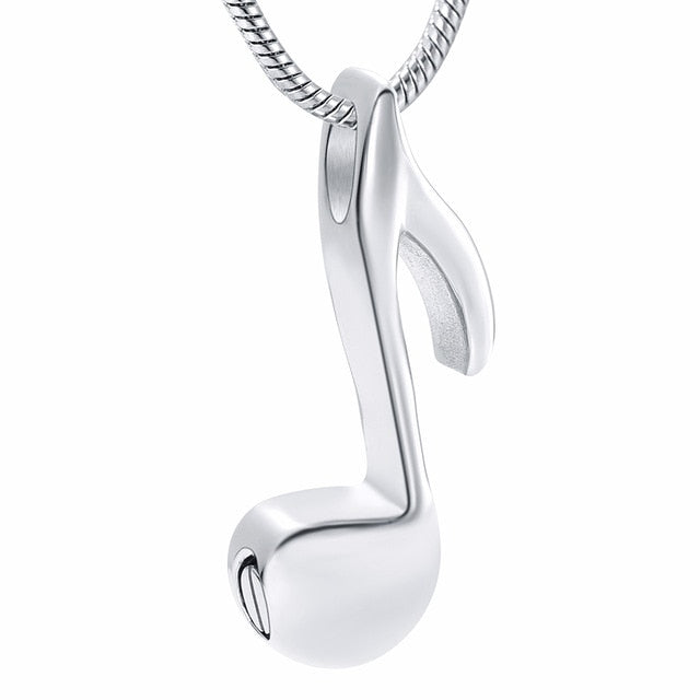 Music Notes Memorial Necklace