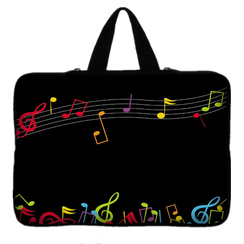 Music Notes Neoprene Laptop Bag