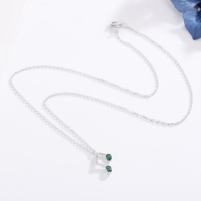 Silver Musical Note Necklace