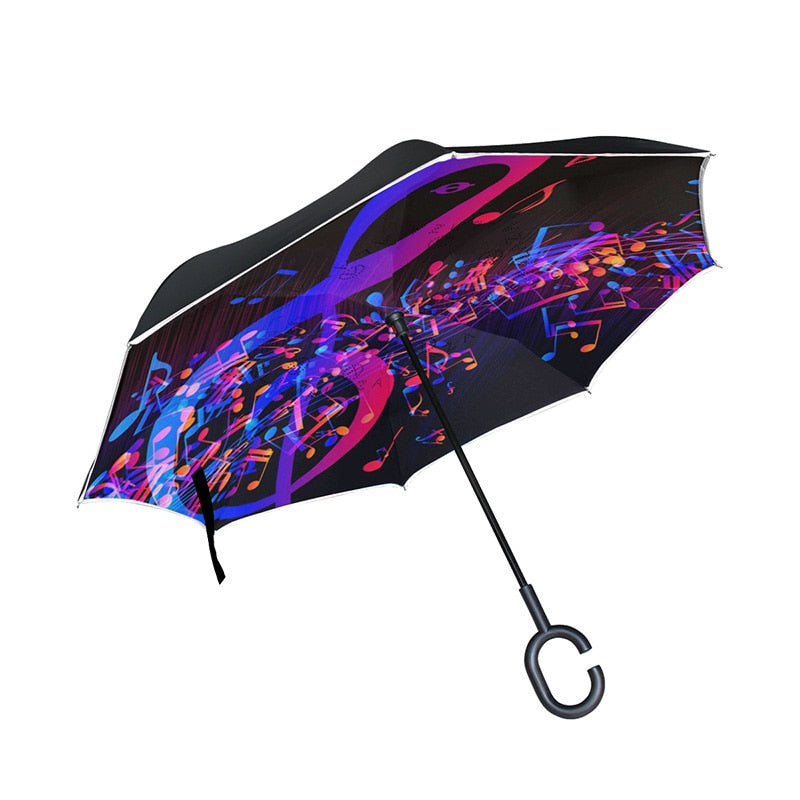 Music Note Reverse Umbrella