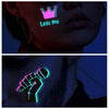 Music Party Glowing Tattoo Sticker