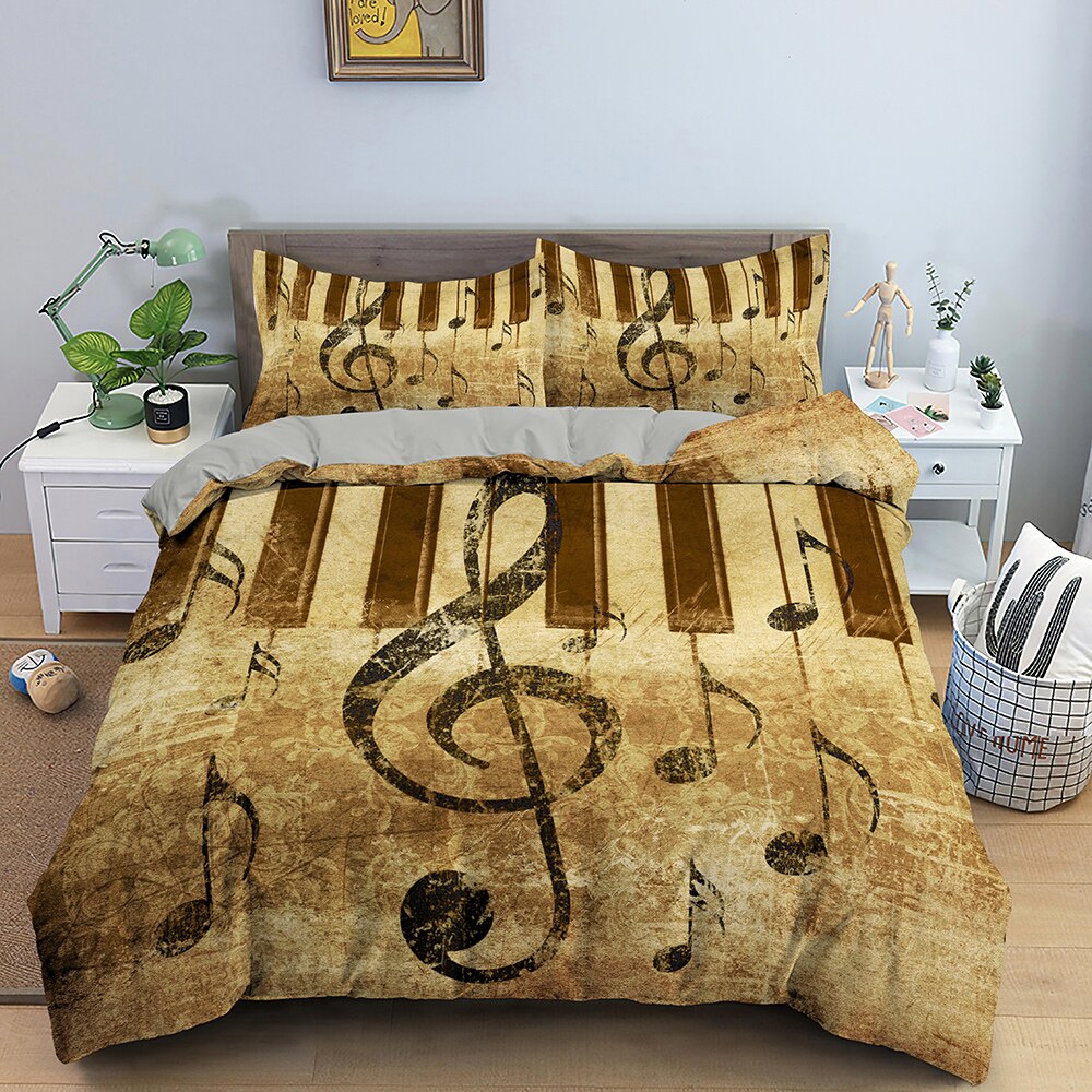 Music Piano Keys Bedding Set