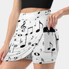 Black Music Notes Skirt