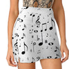 Black Music Notes Skirt