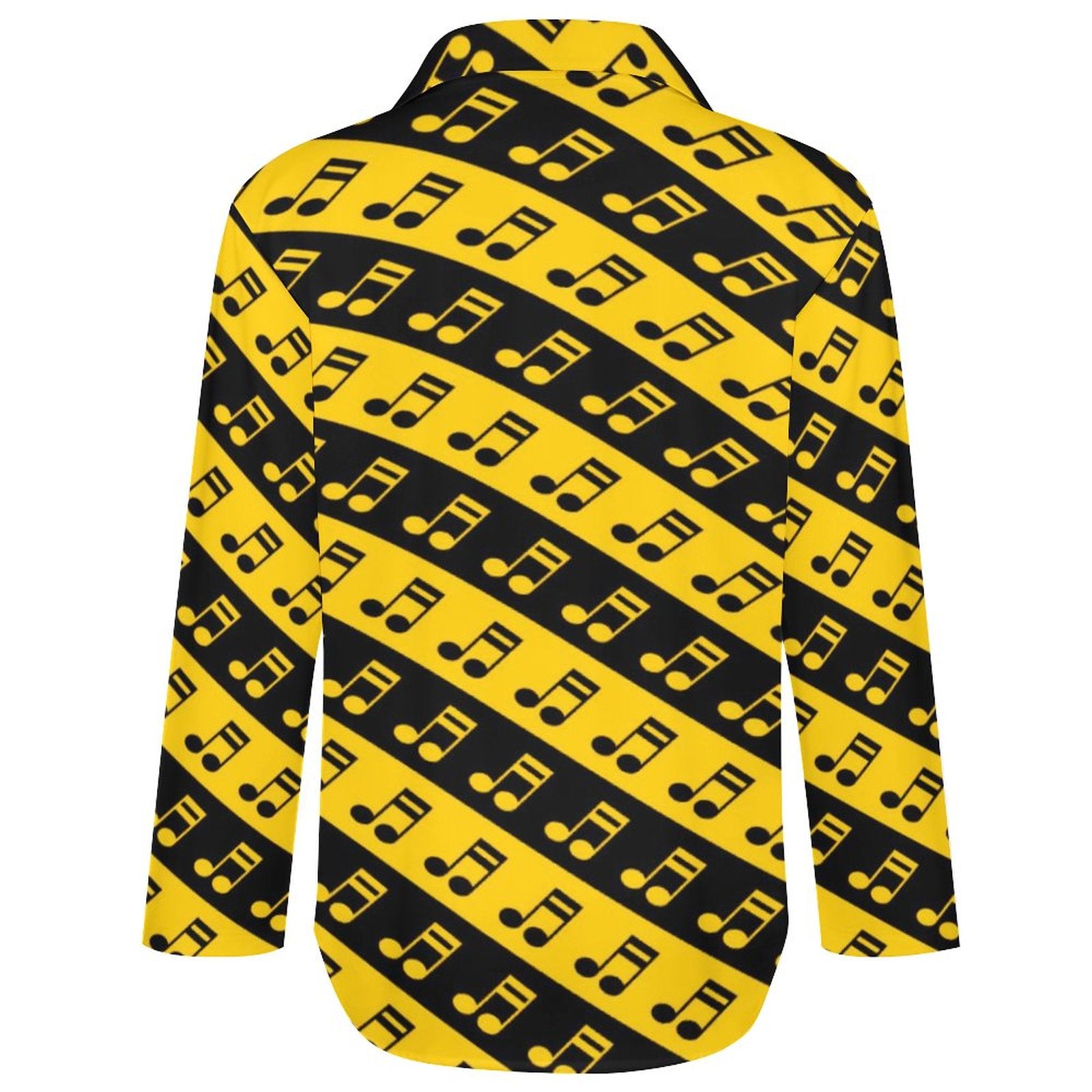 Music Note Graphic Casual Blouse