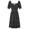 Music Notes V Neck Casual Dress