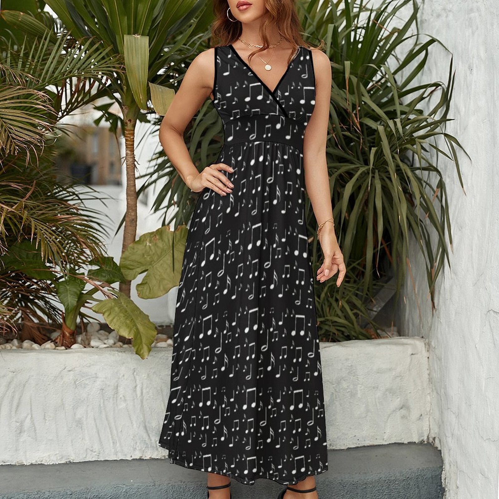 Music Note Long Beach  Dress
