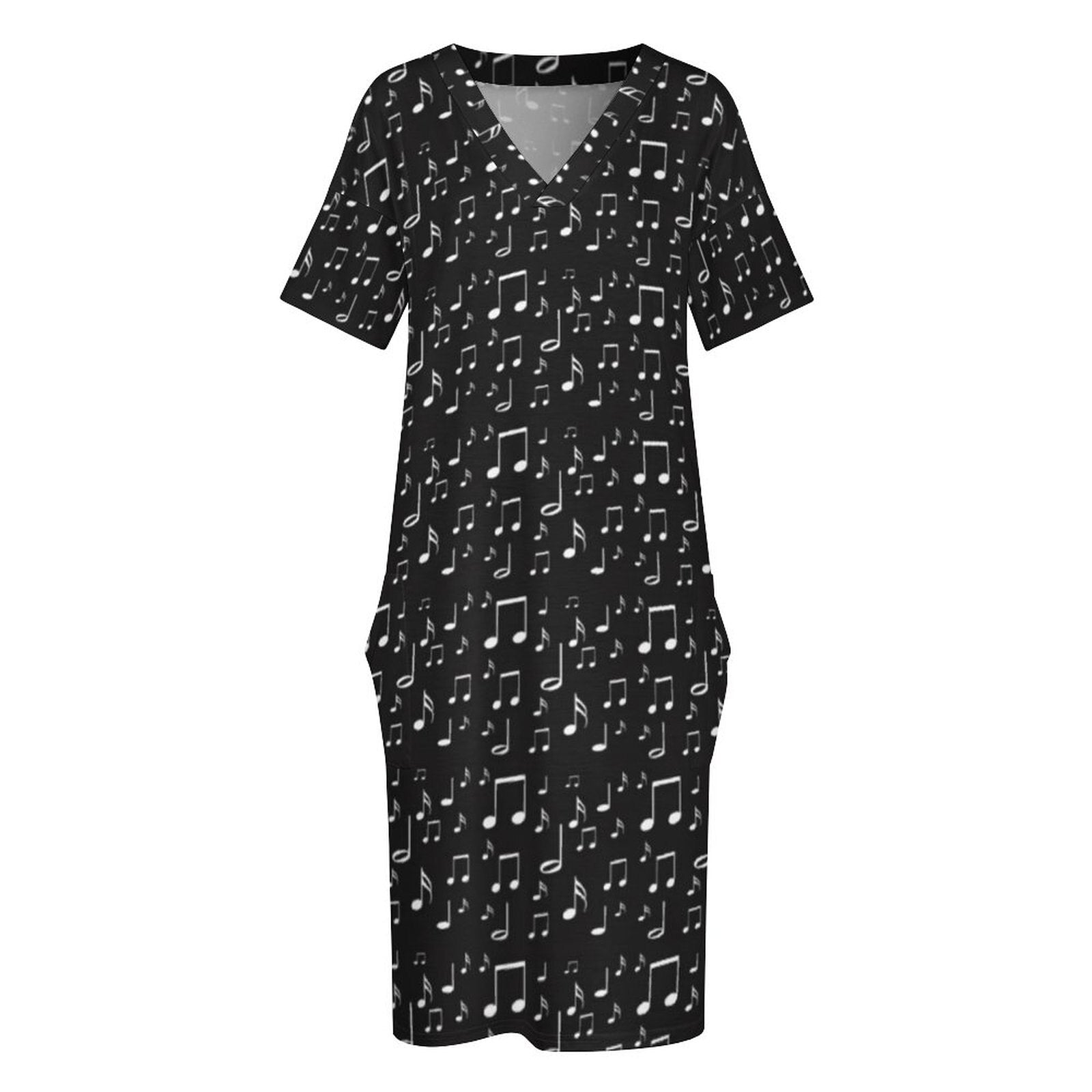 Music Notes Plus Size Dress