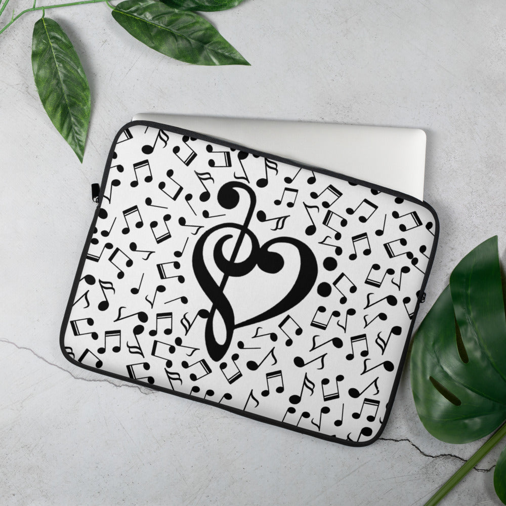 Music Notes Heart Laptop Sleeve - 15 in - { shop_name }} - Review