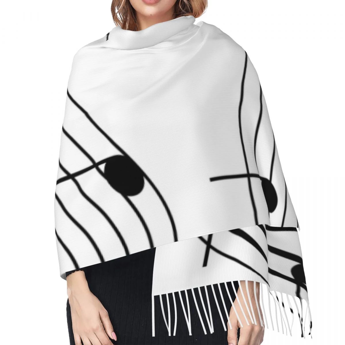 Music Note Warm Scarf