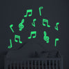 Free -  Musical Note Luminous Wall Stickers