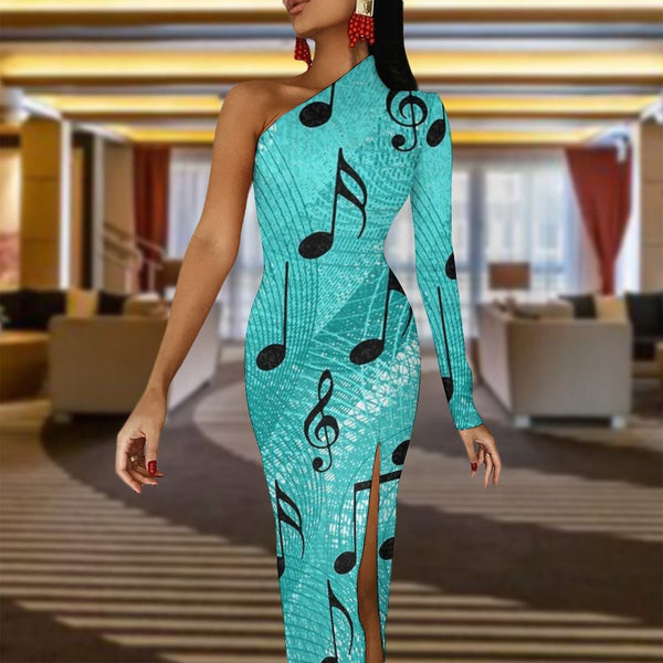 Music Note Maxi Dress - Artistic Pod