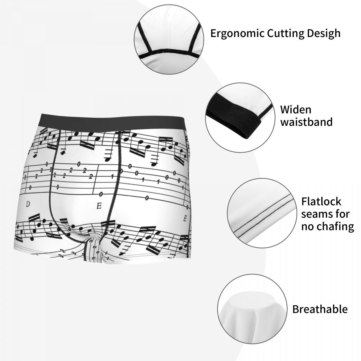 Music Notes Boxer Briefs