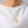 Elegant Music Note Heart Necklace