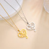 Elegant Music Note Heart Necklace