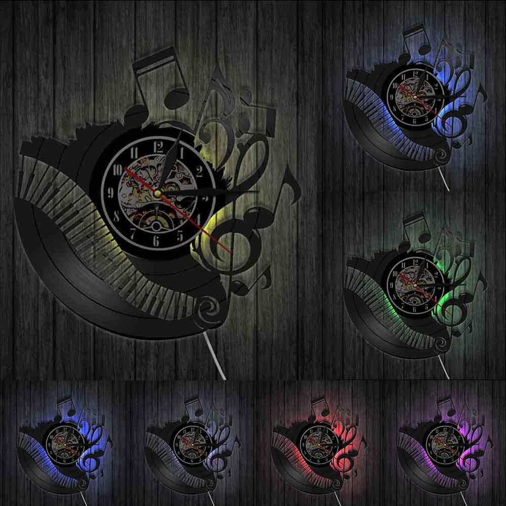 Music Notes Piano Art Wall Clock