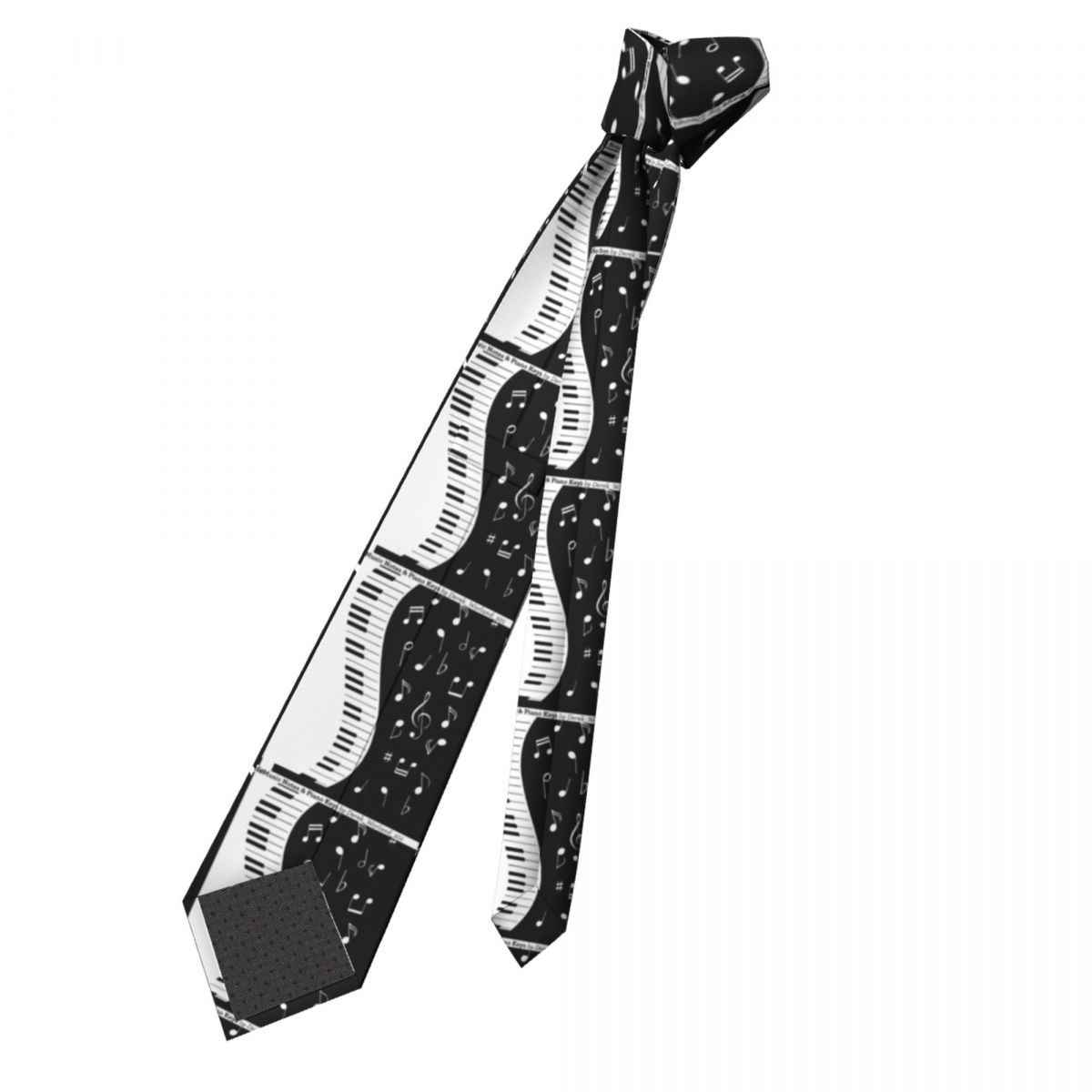 Music Note And Piano Key Tie