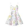 Music Notes Sleeveless Camis Dress