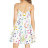 Music Notes Sleeveless Camis Dress