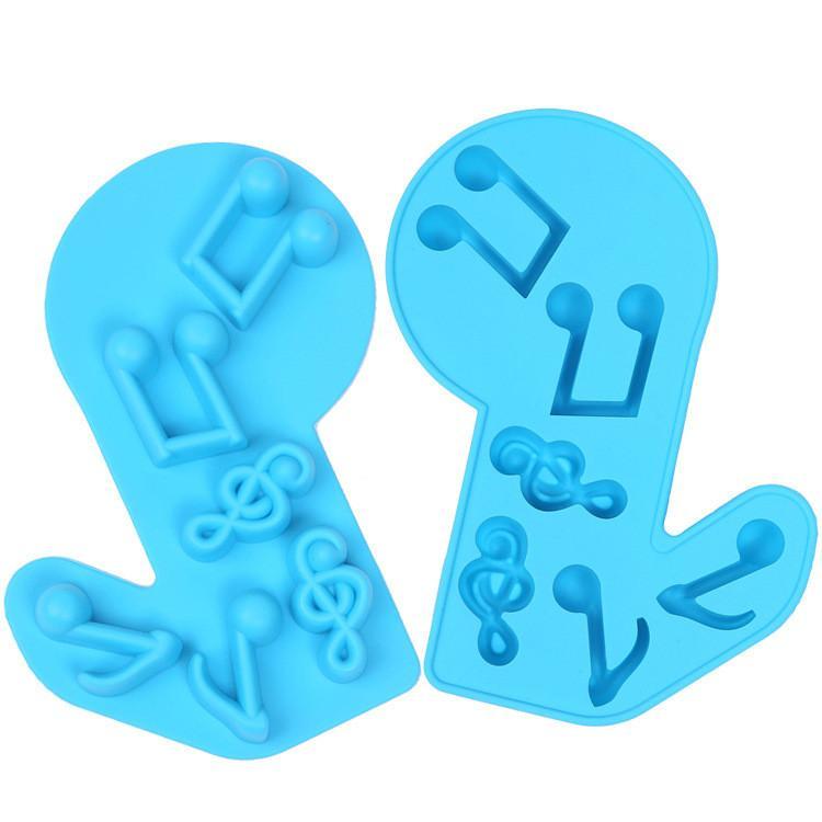 Music Notes Shape Silicone Cake Molds