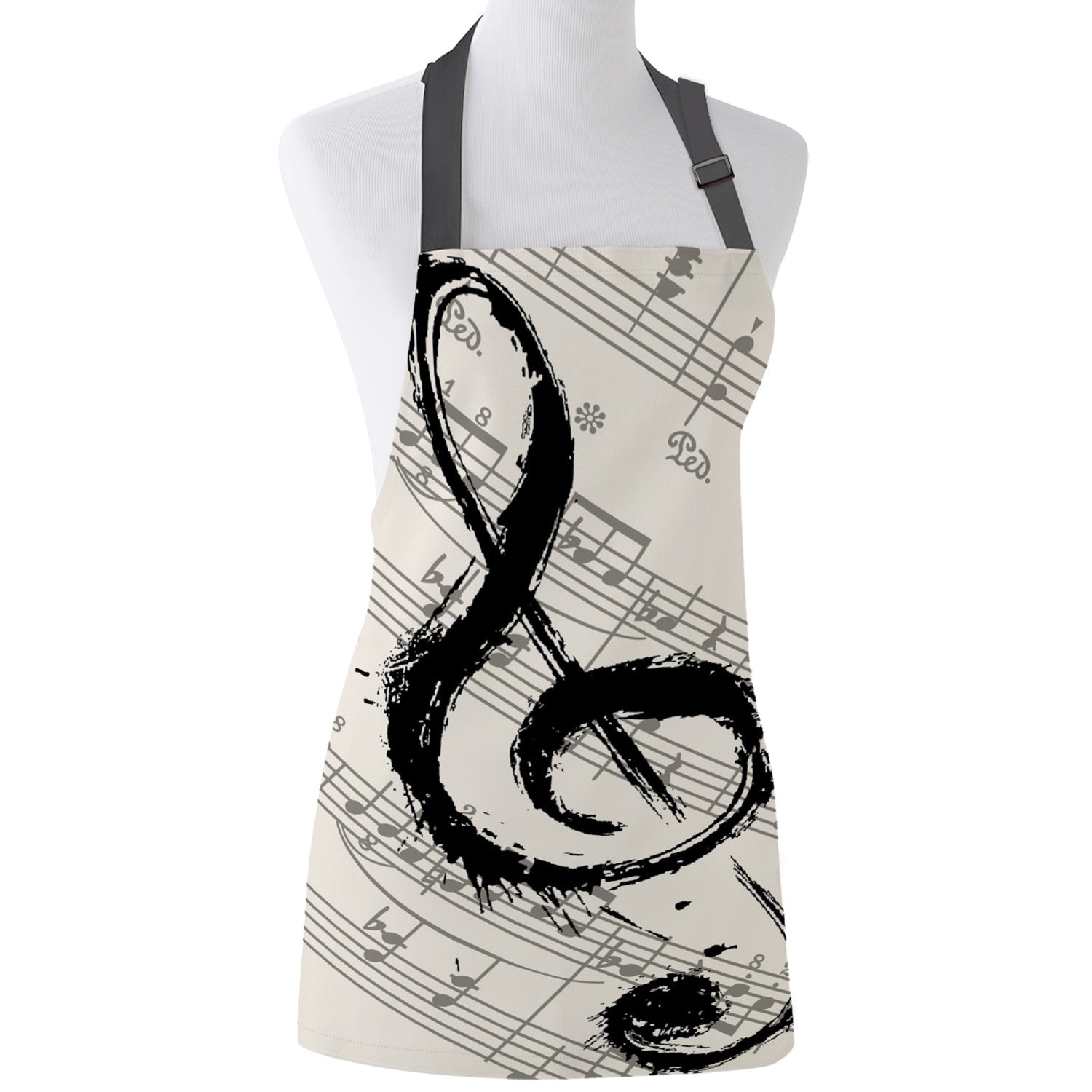 Sheet Music Print Apron