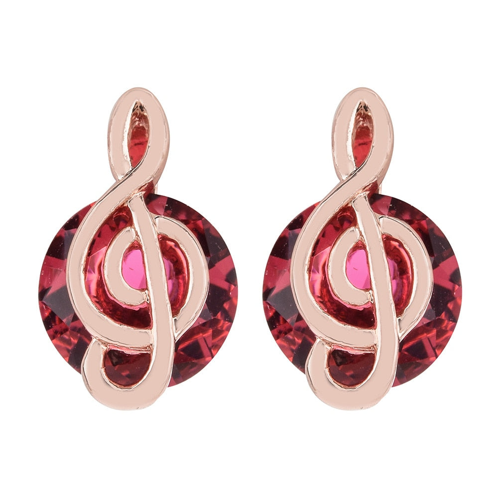 Music Note Stud Earrings