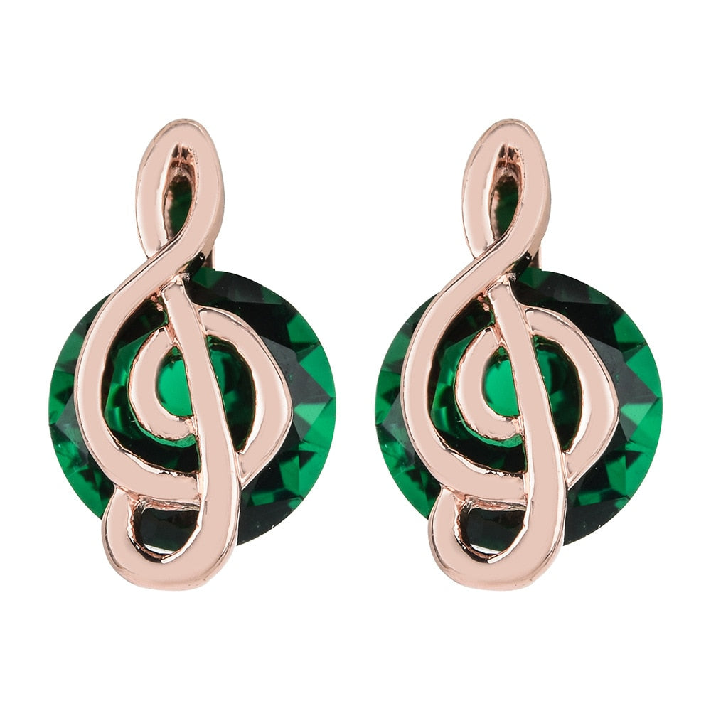Music Note Stud Earrings