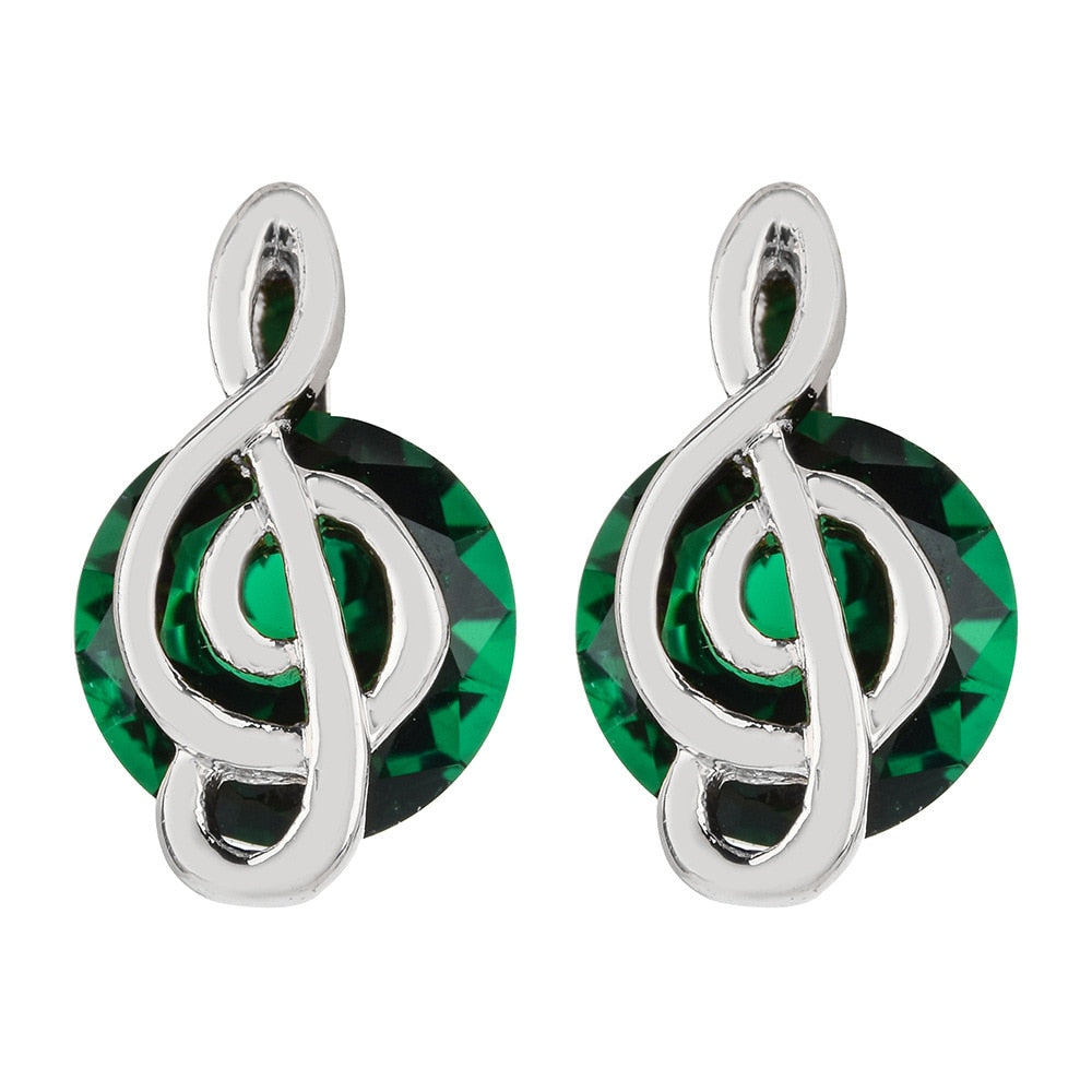 Music Note Stud Earrings
