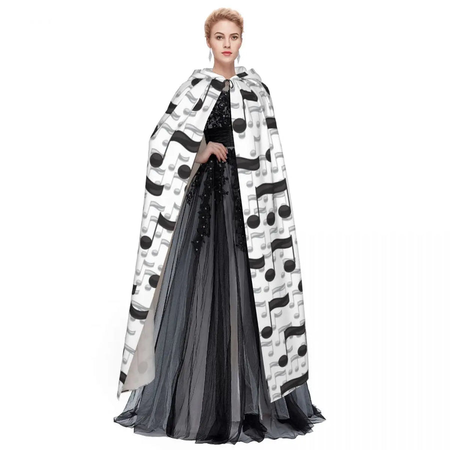 Music Notes White Cloak