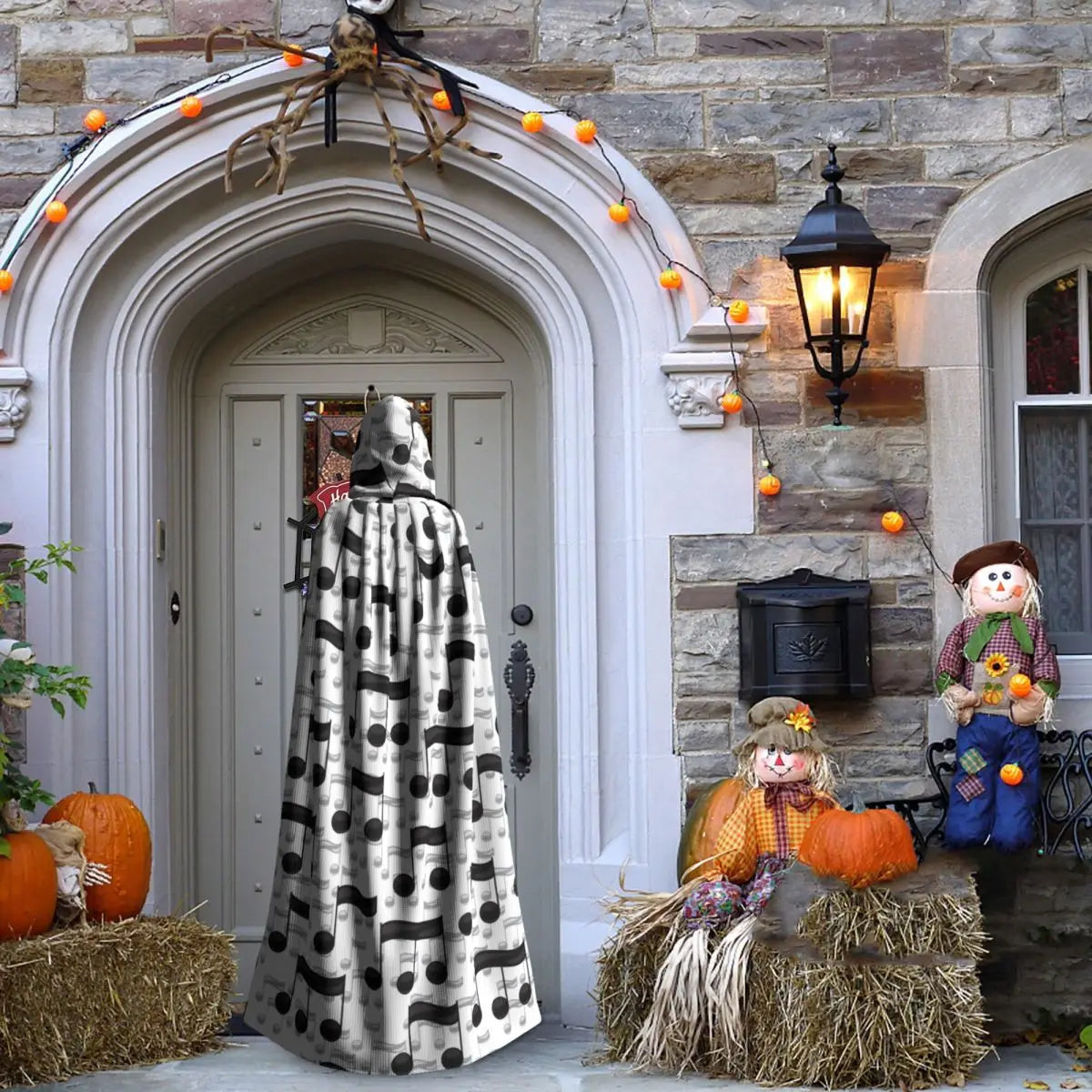 Music Notes White Cloak