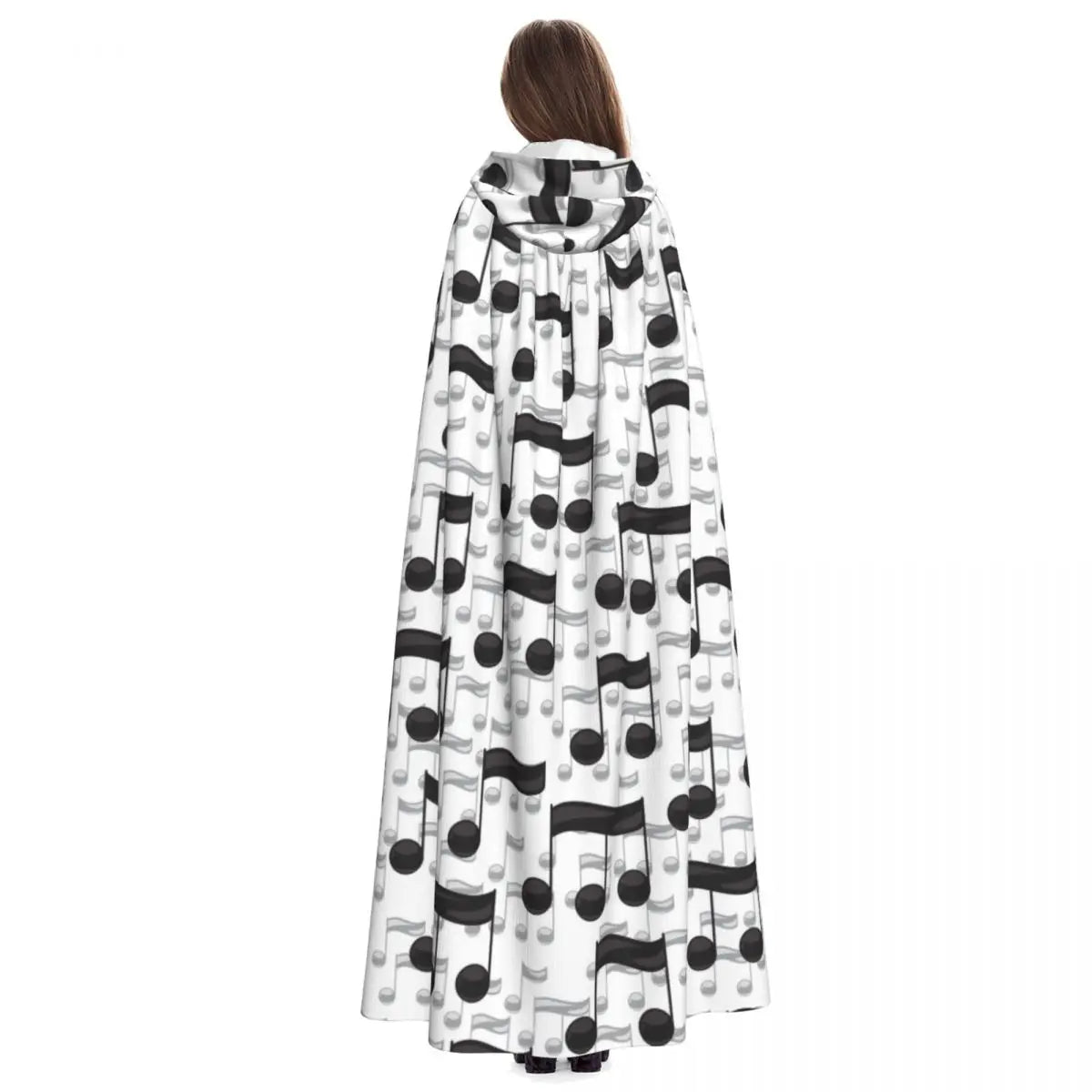 Music Notes White Cloak
