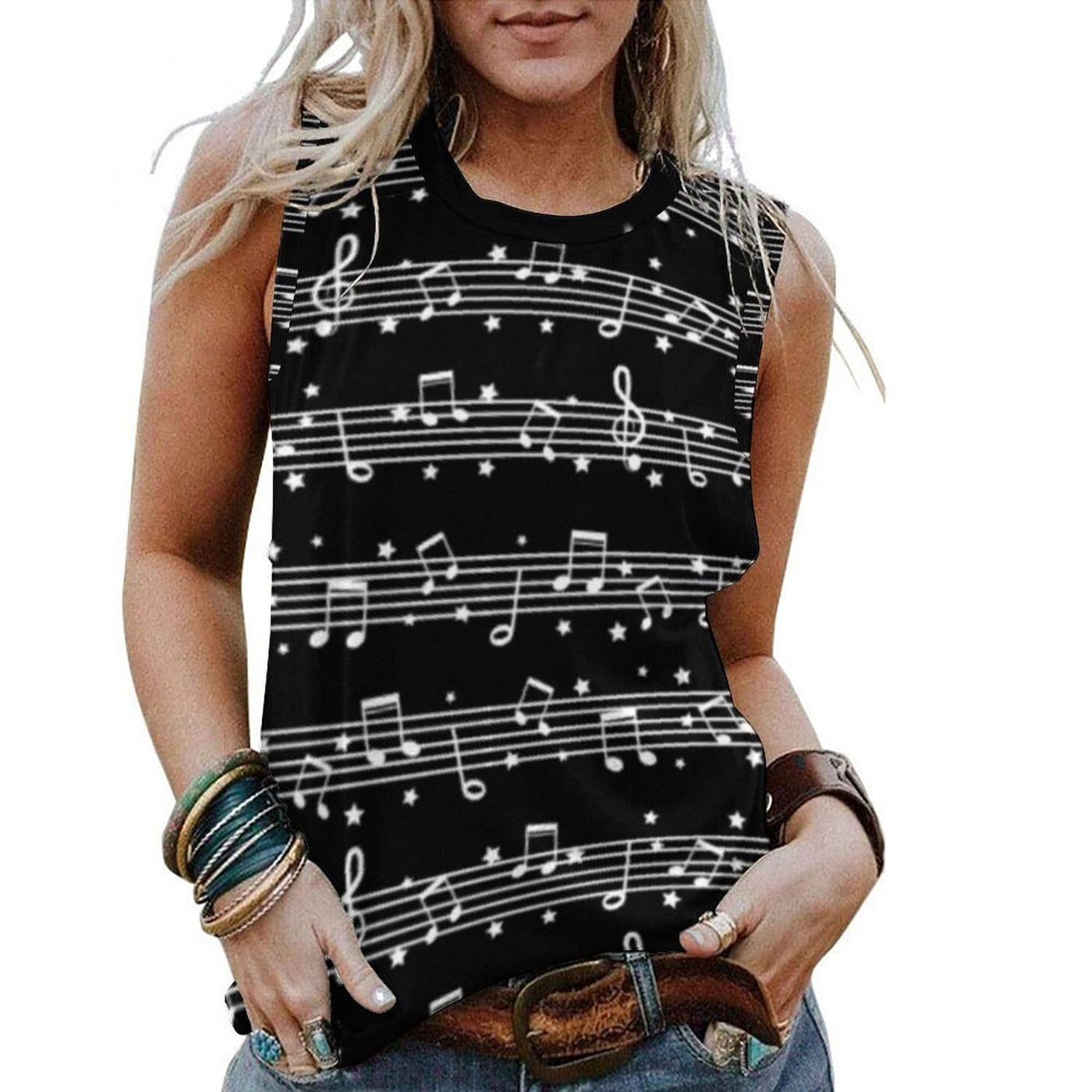 Music Notes Tank Top