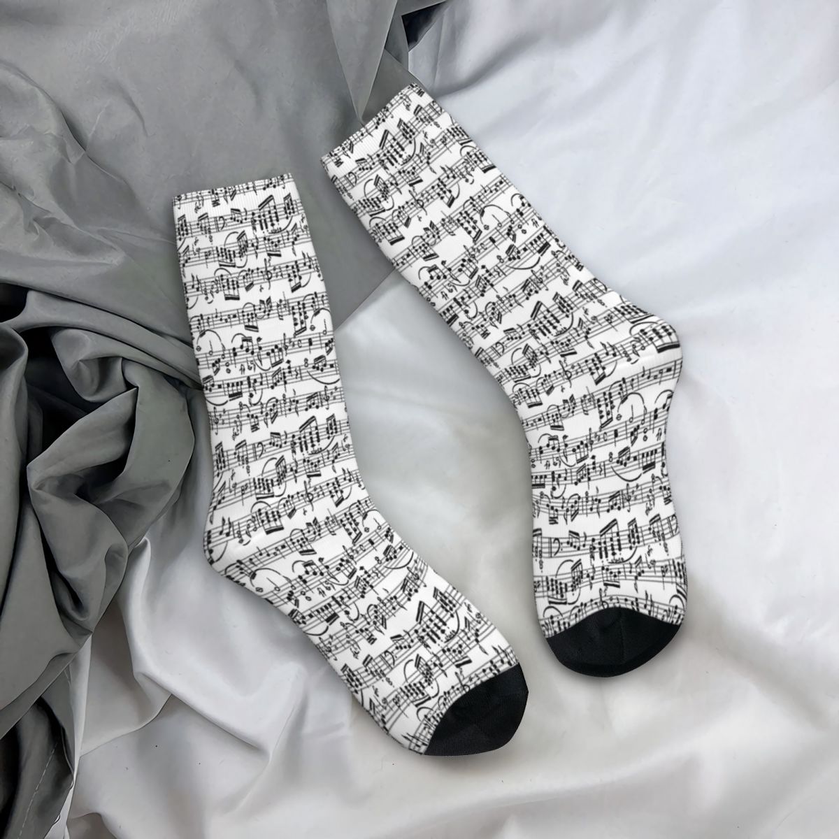 Music Pattern Socks