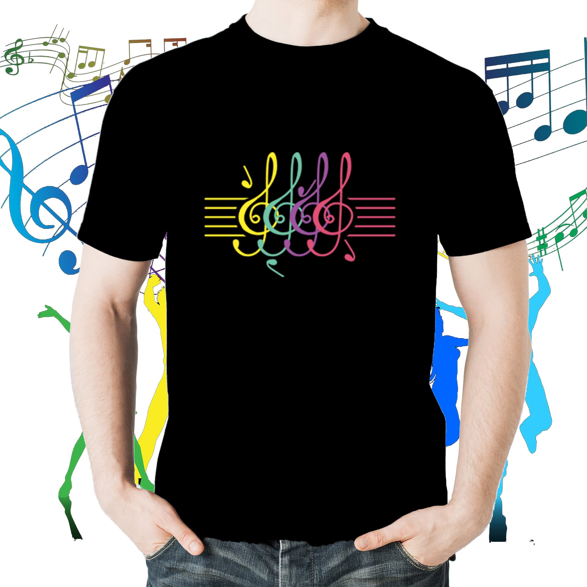 Music Rainbow T-shirt