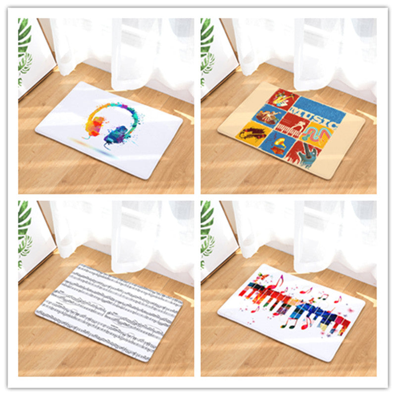 Music Note Printed Doormats