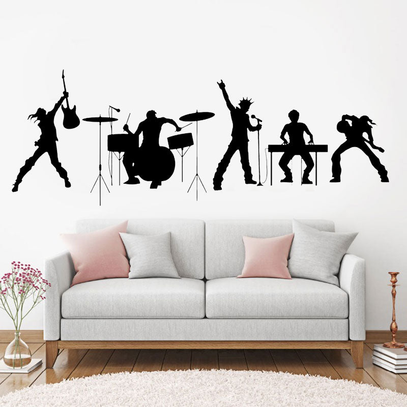 Music Rock Band Wall Sticker