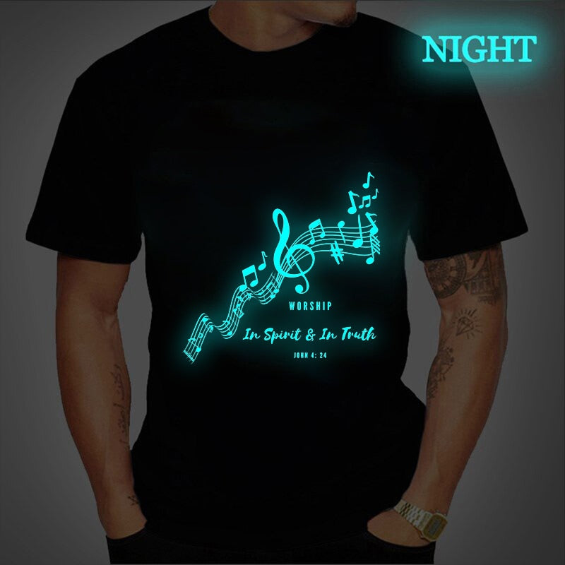 Music Note Luminous T-Shirt
