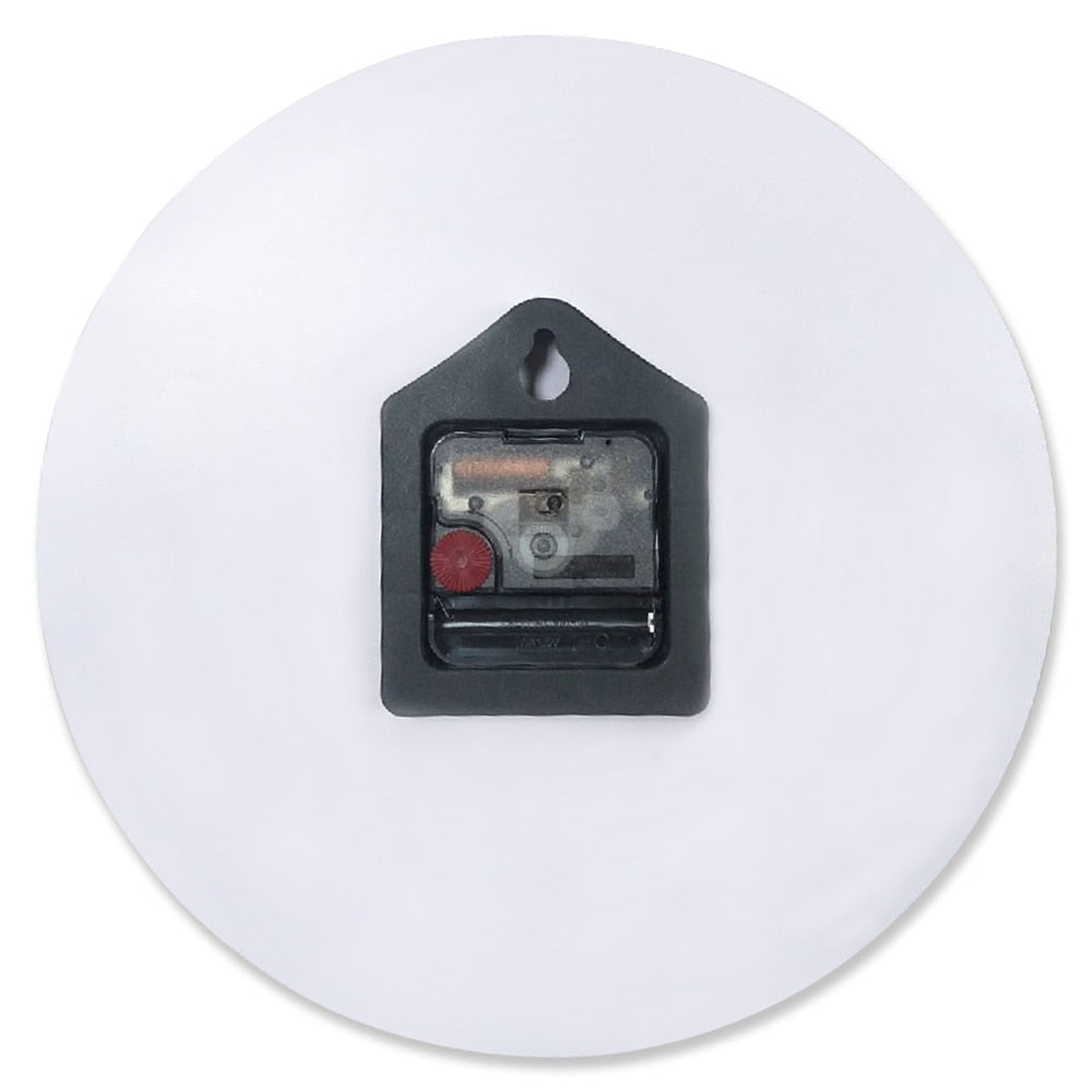 Music Notes Red Heart Wall Clock