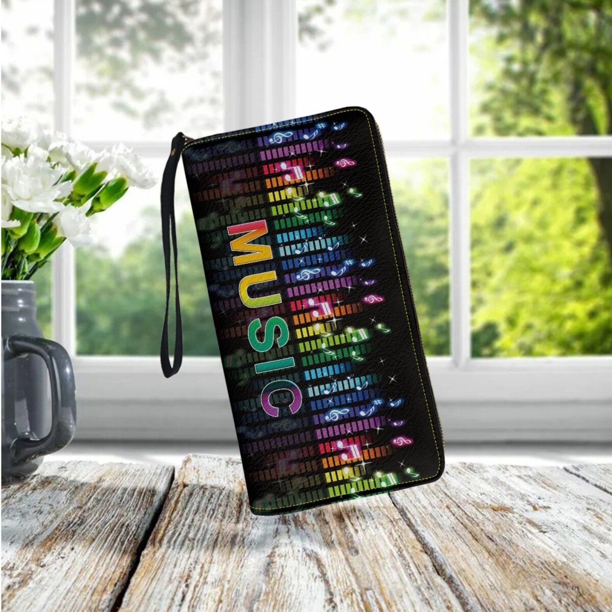 Music Theme Printed Wallet