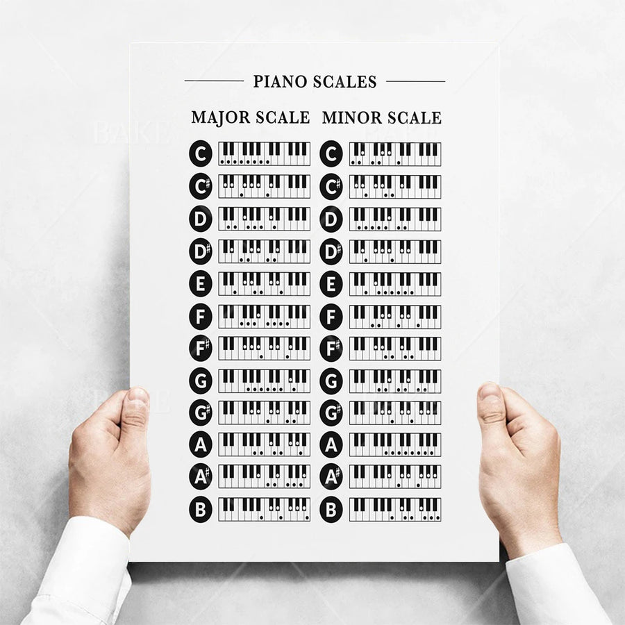 Music Theory Print Canvas Wall Art