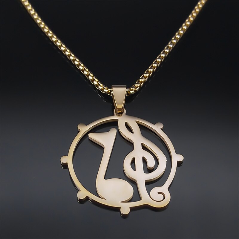 Music Treble Clef Note Necklace