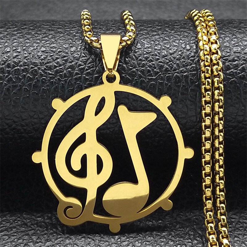 Music Treble Clef Note Necklace